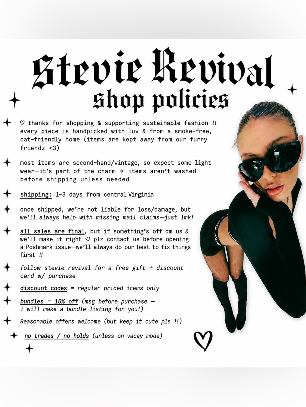 Stevie Revival Shop Info & Policies